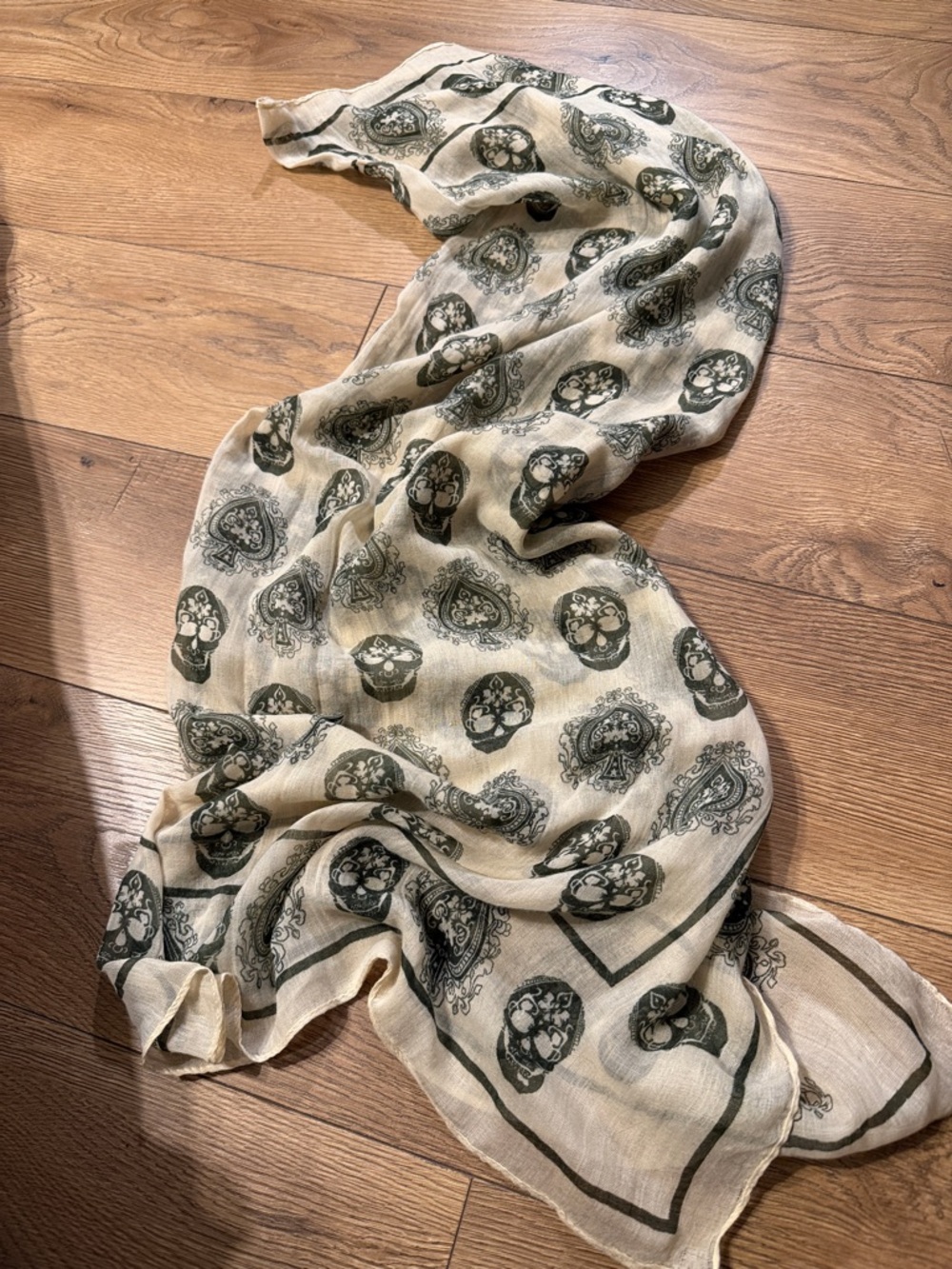 Cream scarf